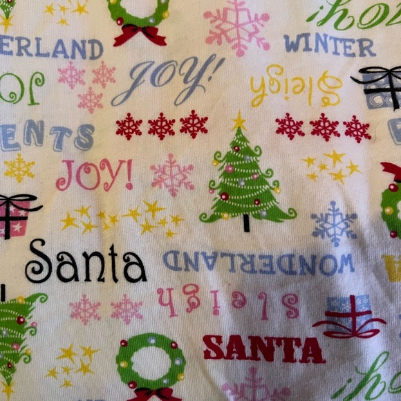 LAST CHANCE Intimate Concepts Christmas Sleep Shirt 3/4 sleeve fits like XL - Picture 2 of 3